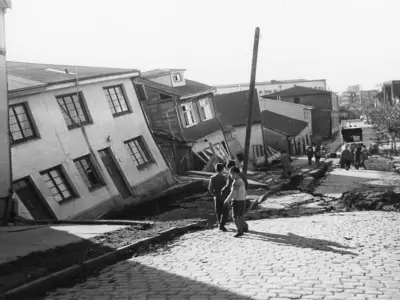 Terremoto en Valdivia en 1960.