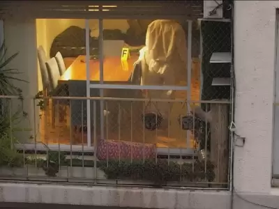 El departamento donde ocurri� la tragedia. (Foto: gentileza Telenoche)