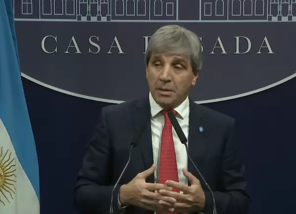 Luis Caputo, ministro de Economía de la Nación.