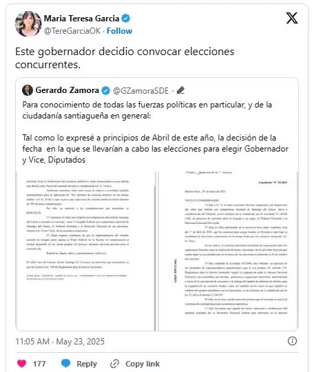 Tuit de teresa garcia