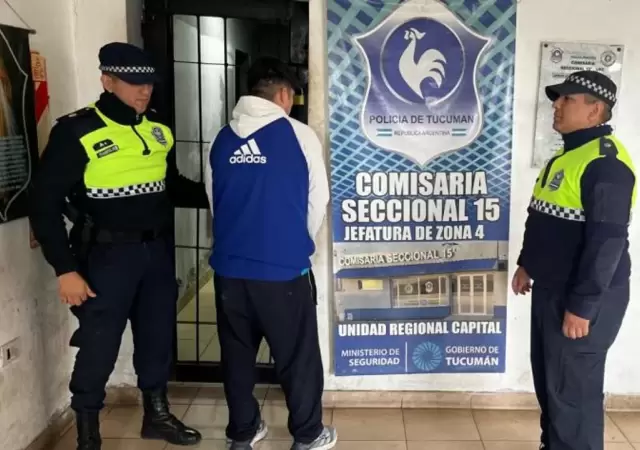 El hombre violento qued� detenido en la Seccional 15�. (Foto: NA)