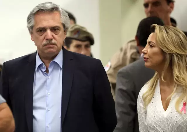Alberto Fern�ndez y Fabiola, en otros tiempos./