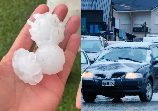Granizo y nieve.