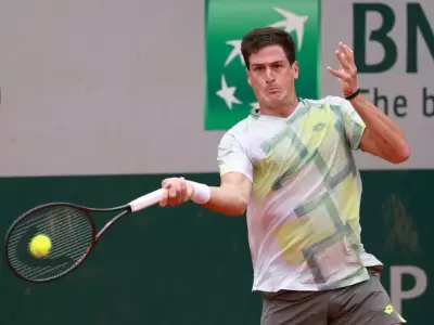 Federico G�mez gan� su primer partido en un Grand Slam/ Fuente: X
