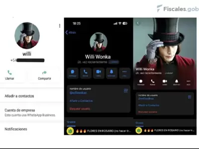 El trabajador municipal se hac�a llamar Willy Wonka en Telegram,/