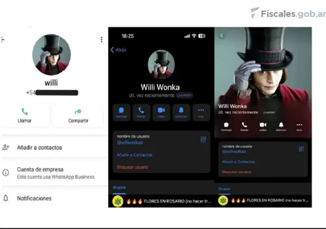 El trabajador municipal se hac�a llamar Willy Wonka en Telegram,/