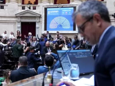 Momento en el que el proyecto original de Ficha Limpia resultaba aprobado en la C�mara de Diputados de la Naci�n.