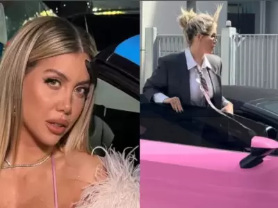 Wanda Nara en los tribunales de Mil�n, Italia.