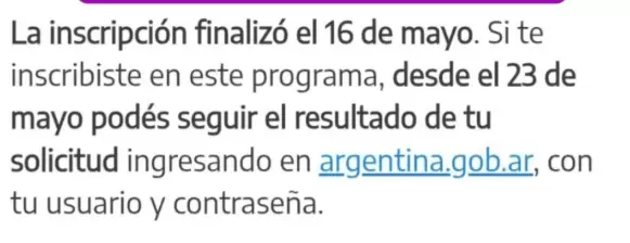 El mensaje que trascendi� luego de las inscripciones