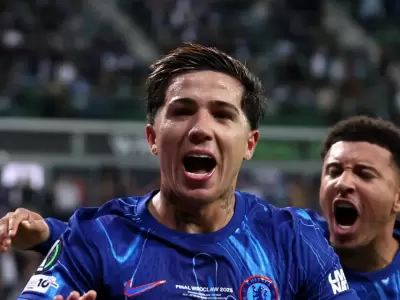 Enzo Fern�ndez marc� el tanto del empate para el Chelsea.