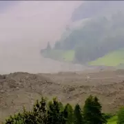El deslizamiento de un glaciar sepult� un pueblo de Suiza