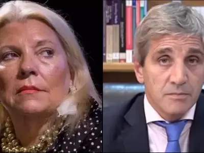 Elisa Carri� y Luis Caputo.