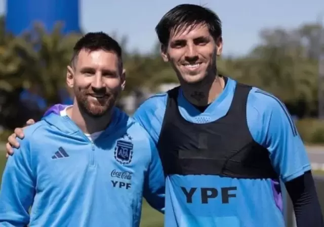 Leo Messi junto a Kevin Lom�naco hace unos a�os