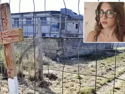 La chica asesinada y el lugar donde encontraron su cuerpo. (Imagen: web)