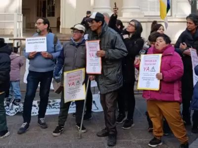 Ayer la Legislatura de Mendoza fue uno de los puntos del pa�s donde hubo encendidas protestas por la discapacidad en Argentina.