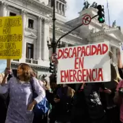 Convocatoria frente al Congreso para exigir  la sanci�n de la emergencia en Discapacidad