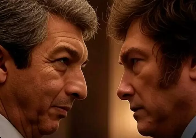 Ricardo Dar�n vs. Javier Milei.