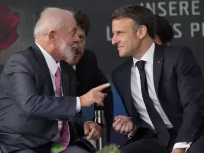 Lula y Macron tienen una fluida relaci�n personal, pero el tema del acuerdo entre los bloques econ�micos los divide.