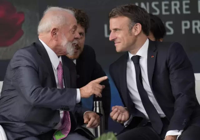Lula y Macron tienen una fluida relaci�n personal, pero el tema del acuerdo entre los bloques econ�micos los divide.