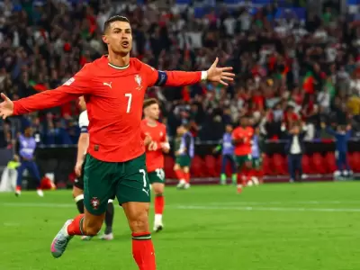 Cristiano marc� el segundo gol de Portugal.