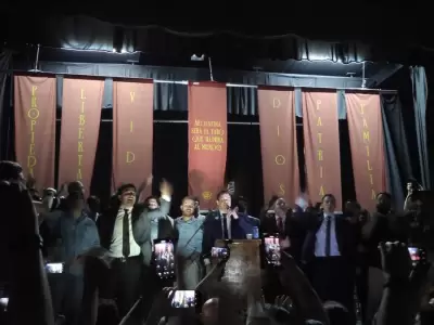 Acto al puro estilo libertario