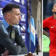 Lionel Scaloni se la dej� picando a Arturo Vidal: "Juega para Chile, juega para..."