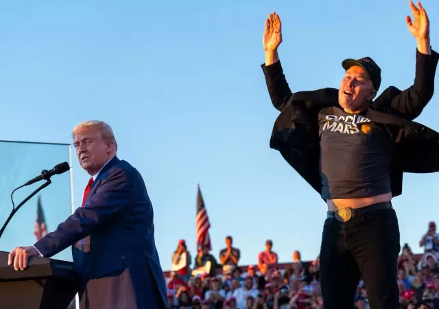 Donald Trump y Elon Musk en tiempo de amistad.