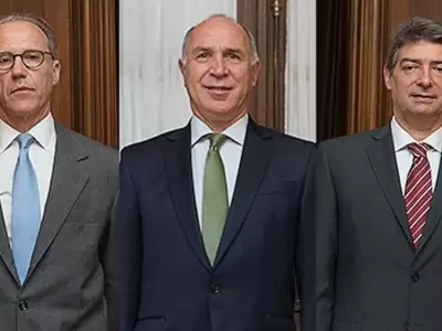 Carlos Rosenkrantz, Ricardo Lorenzetti y Horacio Rosatti, los tres jueces de la Corte Suprema.