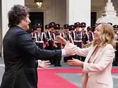 Javier Milei y Giorgia Meloni