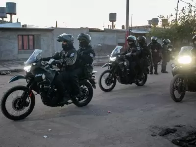 Operativo de la polic�a de Mendoza en Las Heras