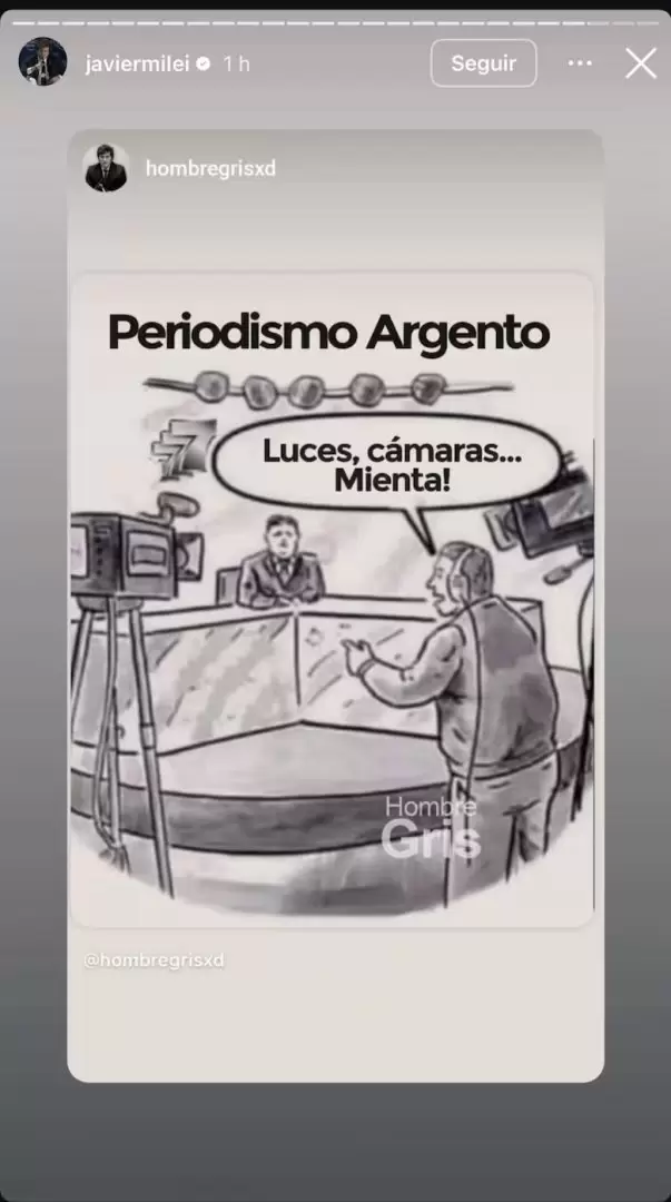El posteo de Milei