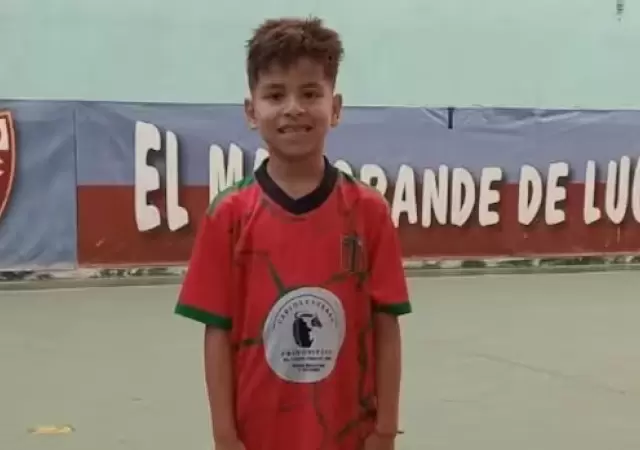 Thiago Correa, el nene de 7 a�os muri� por una bala de un arma disparada por un polic�a/ Fuente: X