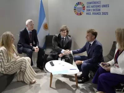 Javier Milei y Emmanuel Macron.
