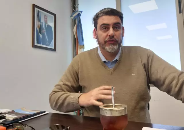 Presidente provisional de la C�mara de Senadores, Mart�n Kerchner Tomba.