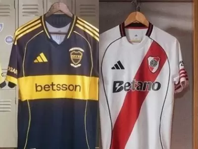 Nuevas camisetas de Boca y River /Fuente: Adidas