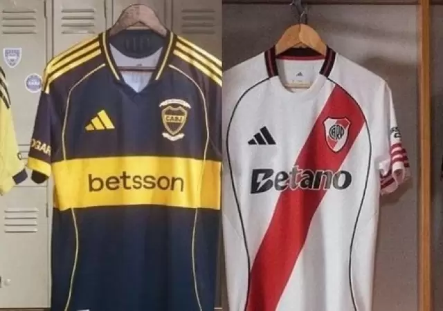 Nuevas camisetas de Boca y River /Fuente: Adidas