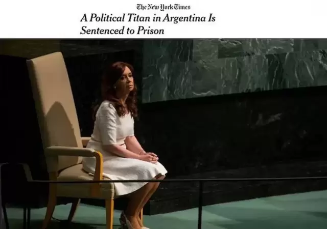 Nota de The New York Time sobre Cristina.