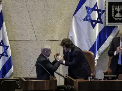 Milei fue ovacionado en su ingreso al recinto legislativo de Israel, donde confirm� su alineamiento directo con Tel Aviv.