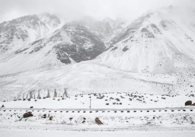 Nevada en alta monta�a en la provincia de Mendoza.