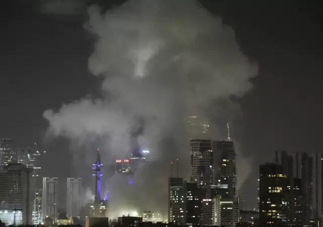 Tel Aviv, luego de la contraofensiva por parte de Teher�n.