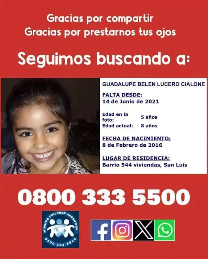 Guadalupe desapareci� el 14 de junio de 2021/ Fuente: Web