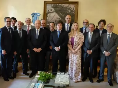 Milei con empresarios en Espa�a