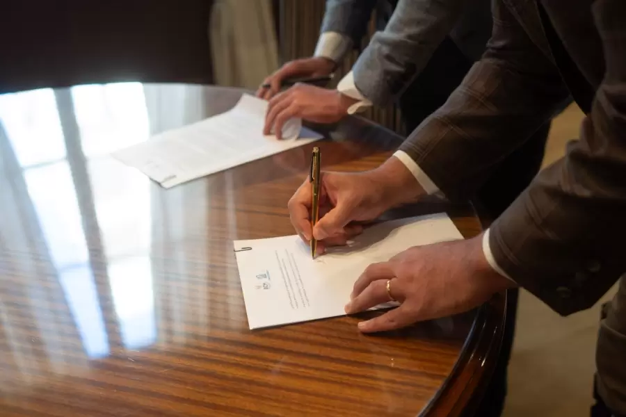 Firma del acuerdo