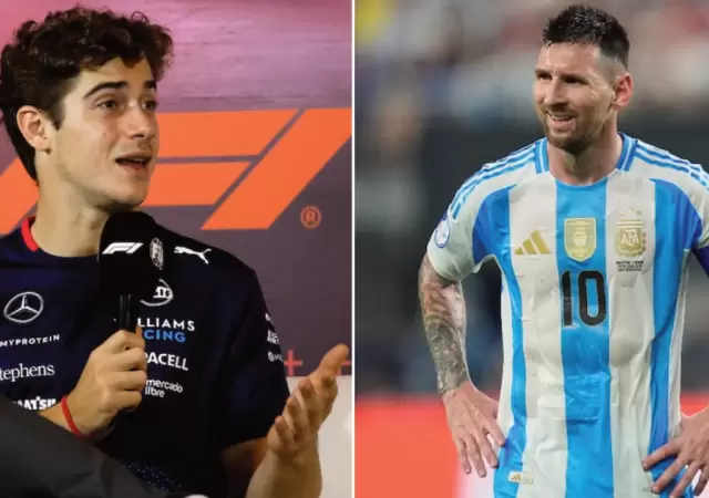 Colapinto le mand� un regalo a Messi.