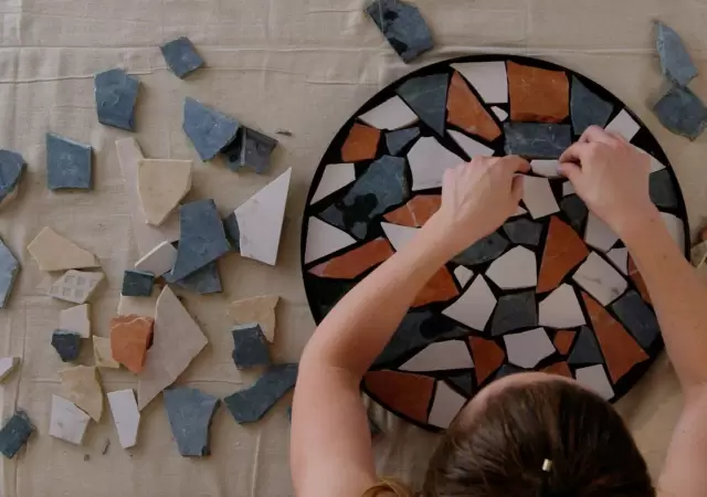 Ideas creativas con trozos de cer�mica.