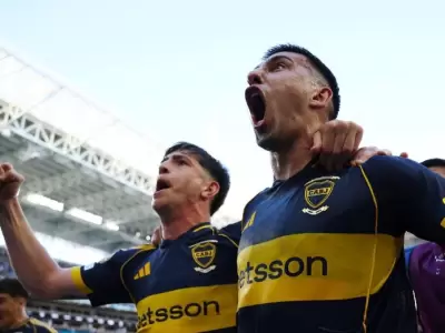 Battaglia, autor de 2-0 parcial de Boca, que finaliz� en 2-2.