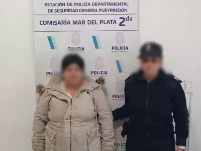 La mujer fue detenida pero despu�s qued� en libertad a la espera de una decisi�n judicial. (Foto: Polic�a de Mar del Plata)