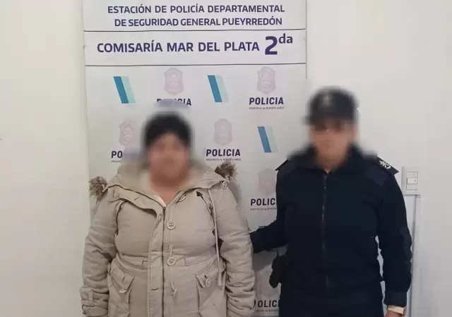 La mujer fue detenida pero despu�s qued� en libertad a la espera de una decisi�n judicial. (Foto: Polic�a de Mar del Plata)