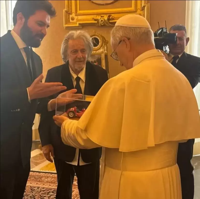 Al Pacino y el Papa Leon XIV