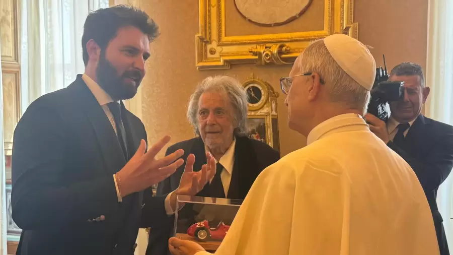 Al Pacino y el Papa Leon XIV